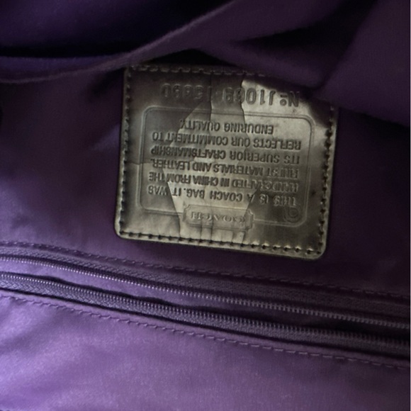 Coach LG Limited edition tartan glam sequin spotlight tote/overnight bag #15890 - Picture 5 of 6